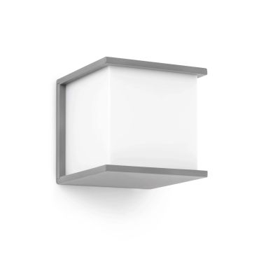 Faro Kubick - applique murale - 16,5 x 16,5 x 16,5 cm - IP44 - gris