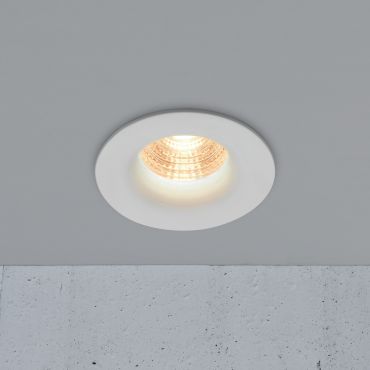 Nordlux Stake - spot encastré - Ø 88 mm, Ø 72 mm taille d'encastrement - 6,1W dimmable LED inclus - blanc