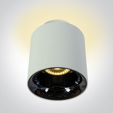 ONE Light Backlight Cylinders - spot en saillie 2L - Ø 8,5 x 10,2 cm - 10W + 2W LED inclus - blanc