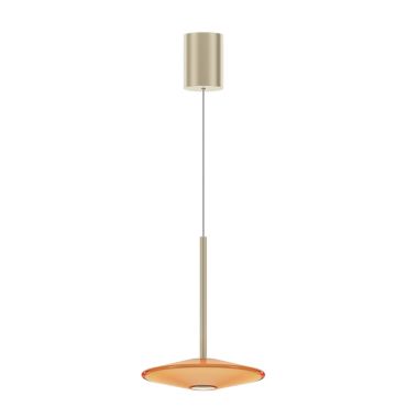 VK Lighting Sora - lampe suspendue - Ø 20 x 336 cm - 10W dimmable LED inclus - orange