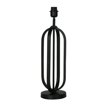 Searchlight - pied de lampe de table - Ø 16 x 55 cm - noir mat