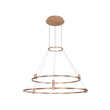 Nova Luce Dion - structure circulaire magnétique - Ø 80 x 150 cm - convient pour jusqu'à 200W LED - or satiné