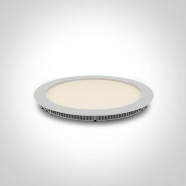 ONE Light Round Recessed Panels - plafonnier encastré - Ø 22,3 x 2,2 cm - 18W LED inclus - IP40 - blanc - CCT