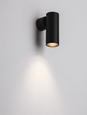 Nova Luce Mor - applique murale - 4 x 7 x 10 cm - noir