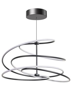 ETH Slinger - suspension - Ø 52 x 197,7 cm - 3 niveaux de gradation - 40W LED inclus - noir