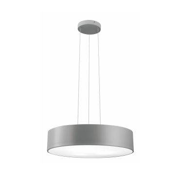 Nova Luce Roda - lampe suspendue - Ø 60 x 120 cm - 46W LED inclus - gris