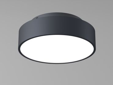 Artdelight Chicago - plafonnier - Ø 25 x 9 cm - 19,5W LED dimmable inclus - noir