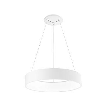 Nova Luce Rando - lampe suspendue - Ø 60 x 120 cm - 42W LED inclus - couleur de lumière blanche - blanc mat