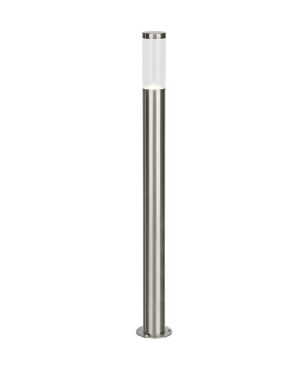 Brilliant Bergen - lampe de jardin - Ø 6 x 80cm - 4W LED inclus - IP44 - acier inoxydable