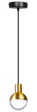 ETH Drop - suspension - Ø 10 x 200 cm - noir et or