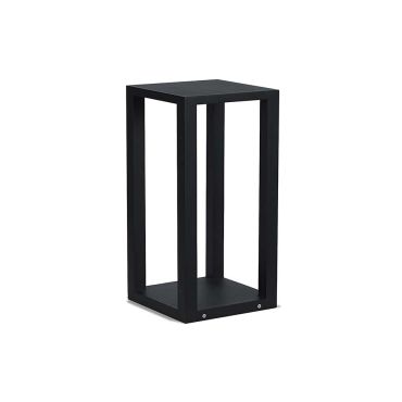 Artdelight Kenton - lampe de jardin - 20 x 20 x 40 cm - 10W LED dimmable inclus - IP54 - noir