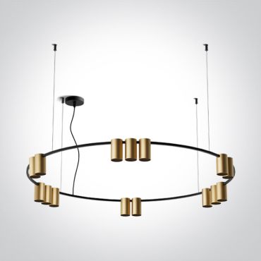 ONE Light Pendants - lampe suspendue - Ø 100 x 150 cm - laiton brossé