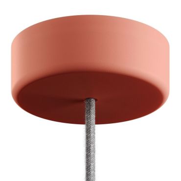 Creative Cables Eiva - capuchon de plafond en silicone souple - ø 12,5 x 4 cm - IP65 - rose saumoné