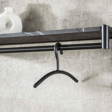 Vico Tubra – cintre – 45 × 2 × 20 cm – anthracite