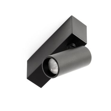 Faro Neso Hole - Spot sur rail magnétique - 20 x 3,5 x 10 cm - 5W DALI dimmable LED inclus - 40° faisceau - noir