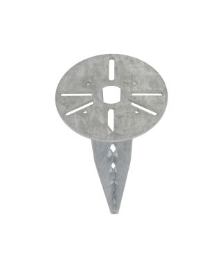 Roi Du Luminaire Pike Premium - ancrage piquet de sol incl. matériel de fixation - Ø 15 x 40 cm - acier galvanisé