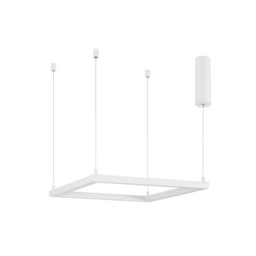 Nova Luce Eterna - lampe suspendue - 50 x 50 x 120 cm - 30W LED dimmable inclus - blanc sable