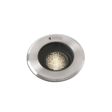 Faro Geiser Orientable - spot rond pour l'extérieur - Ø 130 mm, Ø 116 mm à encastrer - 7W LED inclus - IP67 - acier inoxydable satiné