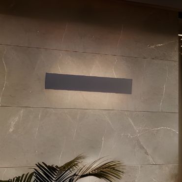 Nova Luce Luna - applique murale extérieure - 60 x 10 x 4,5 cm - 19W LED inclus - IP65 - noir