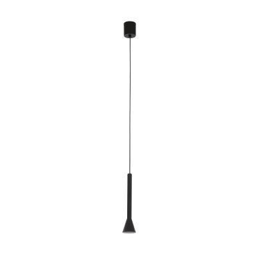 Nova Luce Navan - lampe suspendue - Ø 6 x 150 cm - 6W LED inclus - noir mat