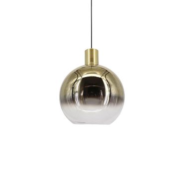 Artdelight Rosario - lampe suspendue - Ø 20 x 150 cm - or fumé