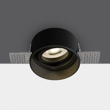 ONE Light Trimless GU10 Range - spot encastrable - Ø 75 mm, Ø 84 mm encastrable - noir