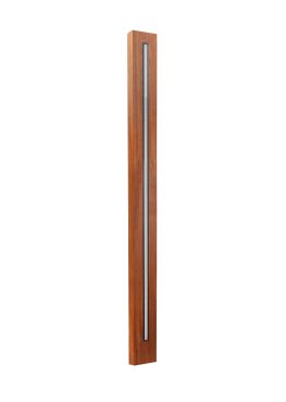 Roi Du Luminaire Padouk Line L - borne jardin - 4 × 8,8 × 105 cm + pied 45 cm - 9W dimmable LED inclus - IP65 - padouk