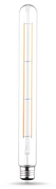 Lampe à filament LED Daylight Italia - Ø 3,2 x 30 cm - E27 - 7,8W dimmable - transparent