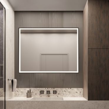Nova Luce Ambor - applique murale - 60 x 80 x 5,5 cm - 37W LED inclus - IP44 - noir anodisé