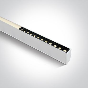 SECONDE CHANCE - ONE Light LED Linear Profiles - plafonnier/ suspensions - 120 x 7 x 3,5 cm - 40W LED inclus - blanc - couleur de lumière réglable