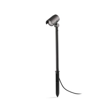 Faro Foc - spot au sol sur piquet - 13 x 10 x 78 cm - 16W LED dimmable inclus - IP65 - gris foncé