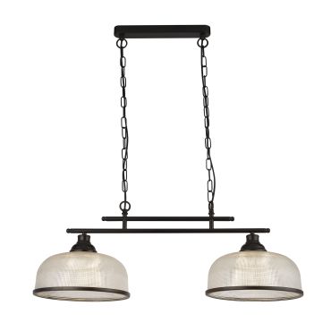 Searchlight Highworth - lampe suspendue - 75 x 120 cm - noir mat
