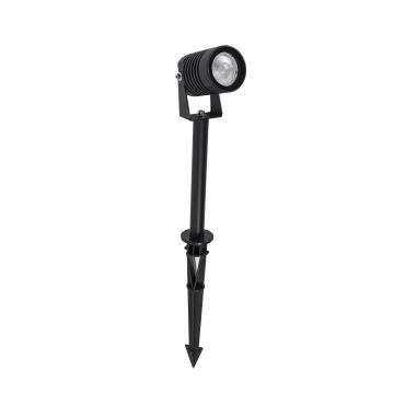 Nova Luce Stake - spot de sol sur piquet - 5 x 7 x 45 cm - 5W LED inclus - IP65 - noir