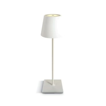 ONE Light Portable Trendy Light - lampe de table d'extérieur - rechargeable via câble USB - Ø 11 x 38 cm - 2,2W LED inclus - IP54 - blanc
