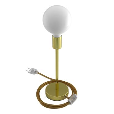 Creative Cables Alzaluce - lampe à poser - Ø 12 x 34 cm - métal - or