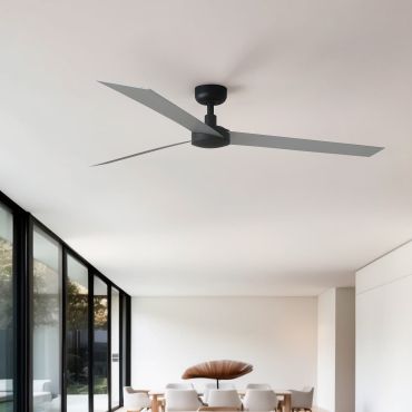 Faro Cruiser XL - ventilateur de plafond - Ø 160 cm - noir mat et aluminium