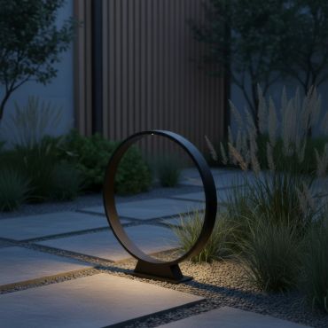 Lucide Jerel - lampe sur pied - 5W LED inclus - IP54 - noir