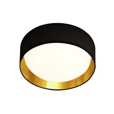 Searchlight Gianna - plafonnier - Ø 50 x 12,5 cm - 25W LED inclus - noir