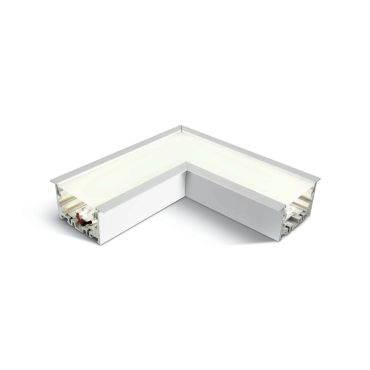 ONE Light Profils linéaires encastrés à LED - angle pour 38152R - 16,4 x 7 x 6 cm - 8W LED inclus - blanc - couleur de lumière blanche