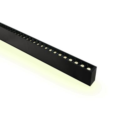 ONE Light LED Linear Profiles - lampe suspendue - 130 x 7 x 3,5 cm - 40W + 20W LED inclus - noir - blanc couleur de lumière