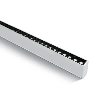 ONE Light LED Linear Profiles - plafonnier/ suspensions - 130 x 7 x 3,5 cm - 40W LED inclus - blanc - couleur de lumière blanche