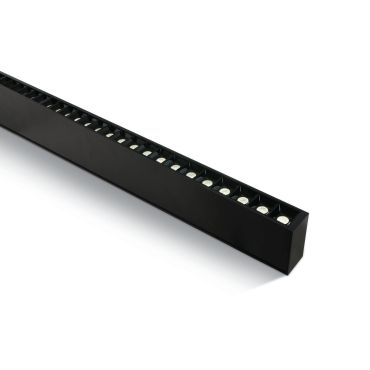 ONE Light LED Linear Profiles - plafonnier/pendentif - 130 x 7 x 3,5 cm - 40W LED inclus - noir - couleur de lumière blanc chaud