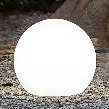 New Garden Buly 40 - lampe de table solaire rechargeable avec câble - Ø 40 x 26,5 x 35 cm - 1W RGB LED inclus - IP65 - blanc