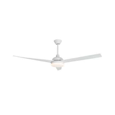 Nova Luce Flow - ventilateur de plafond avec lumière et télécommande - Ø 152 x 47 cm - 18W LED inclus - blanc mat