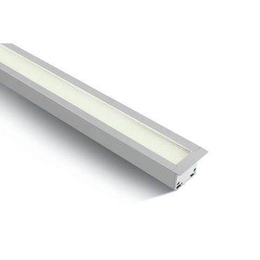 ONE Light UGR19 Profils linéaires LED encastrés - plafonniers encastrés - 121 x 5 x 5,5 cm - 40W LED inclus - blanc - couleur de lumière blanche