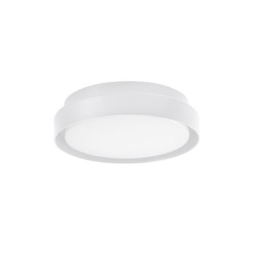 Nova Luce Oliver - plafonnier d'extérieur - Ø 27 x 7 cm - 20W LED inclus - IP65 - blanc sable