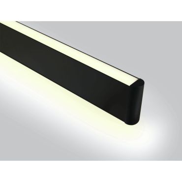 ONE Light Up &amp; Down LED Linear Profiles - lampe suspendue - 117,5 x 2,2 x 8,5 cm - 40W LED inclus - noir - couleur de lumière blanche