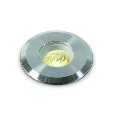 ONE Light LED Underwater Range - projecteur sous-marin à LED - Ø 52 mm, Ø 46 mm encastrable - 1W LED dimmable inclus - IP68 - acier inoxydable - couleur de lumière blanc chaud