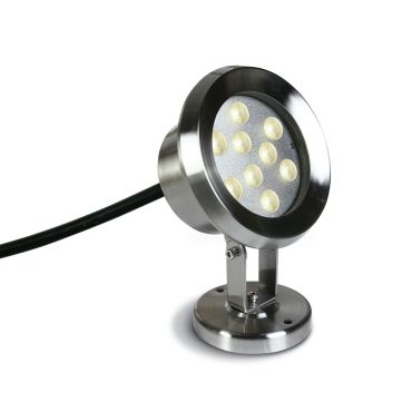 ONE Light LED Underwater Range - projecteur sous-marin à LED - Ø 14,3 x 21 cm - 9 x 1W LED dimmable inclus - IP68 - acier inoxydable