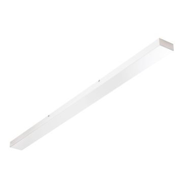 Perluci - plaque de plafond pour 3 points lumineux - 140 x 9 x 2,5 cm - blanc
